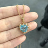 Necklace for Women Multicolored Zircon Gem Heart Vintage Necklaces Clavicle Chain Jewelry Choker Charm Luxury Gifts for the New