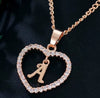 Letter Necklace 26 Letter Zircon Love Necklace Jewelry Love Pendant