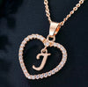 Letter Necklace 26 Letter Zircon Love Necklace Jewelry Love Pendant