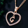 Letter Necklace 26 Letter Zircon Love Necklace Jewelry Love Pendant