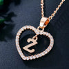 Letter Necklace 26 Letter Zircon Love Necklace Jewelry Love Pendant