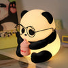 HUAHUA Panda Light Silicone Lamp beside Lamp Baby Night Light Cartoon Toy Children Bedroom Sleep Light LED Touch Gifts