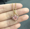 Necklace for Women Multicolored Zircon Gem Heart Vintage Necklaces Clavicle Chain Jewelry Choker Charm Luxury Gifts