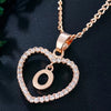 Letter Necklace 26 Letter Zircon Love Necklace Jewelry Love Pendant